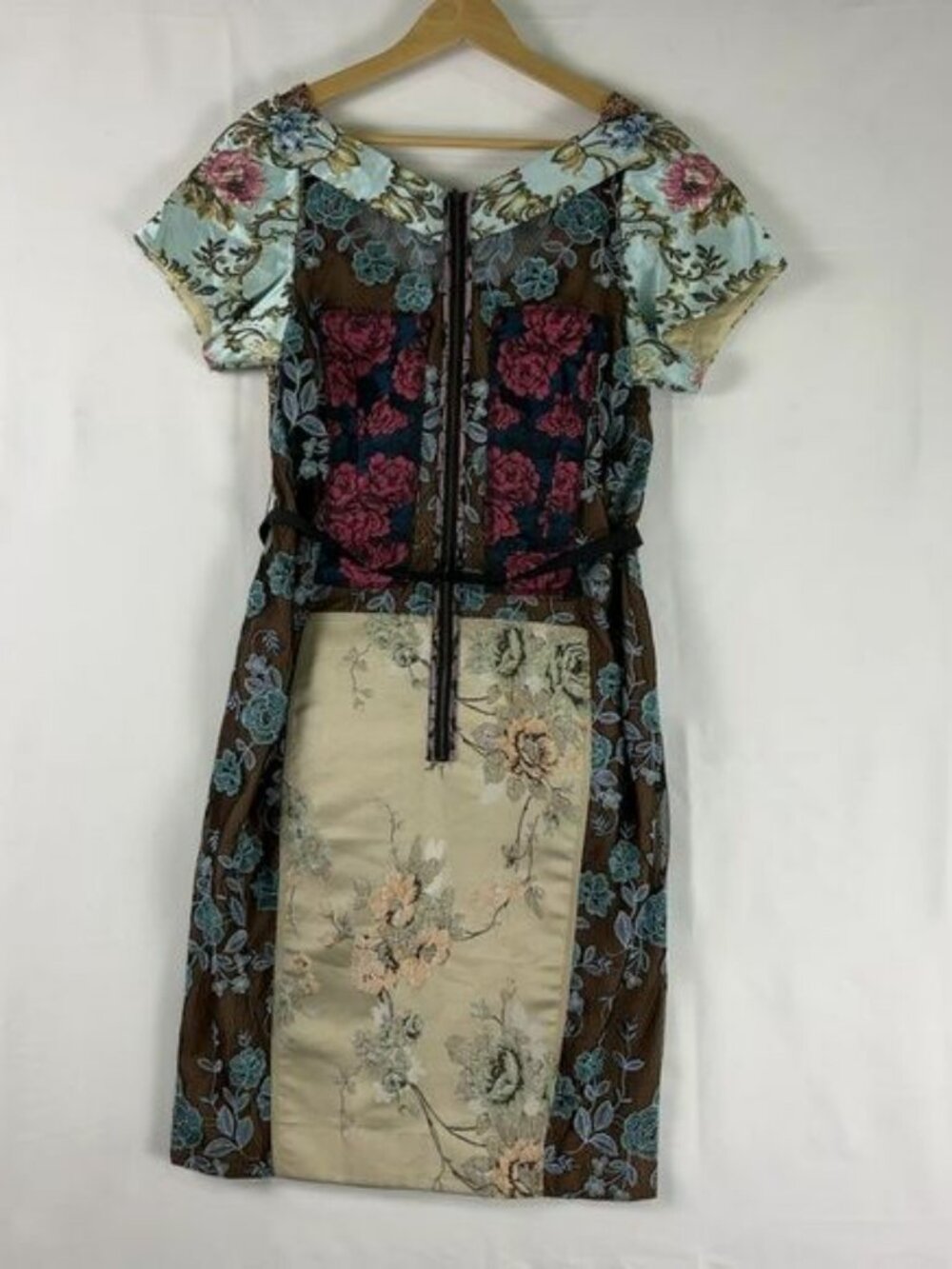 Byron Lars Beguile Pink and Gold Embroidered Dress